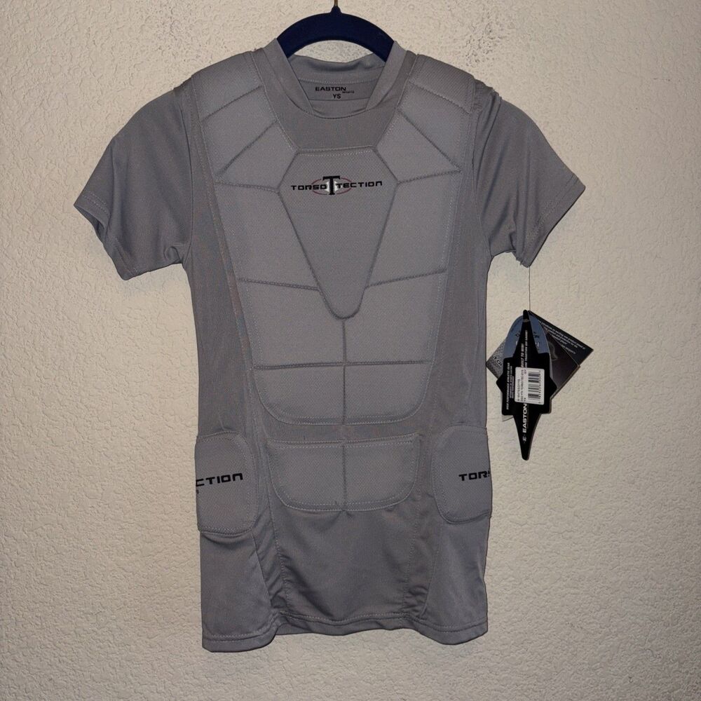 New Easton Torso Tection Chest Body Protector Padded Shirt Youth Small Pitcher